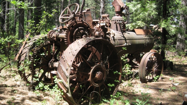 Old Case Traction Engine